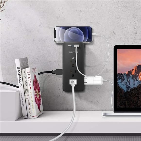 Surge Protector,Outlet Extender with 9 Outlets,Multi Plug Outlet with 2USB Ports - Picture 6 of 6